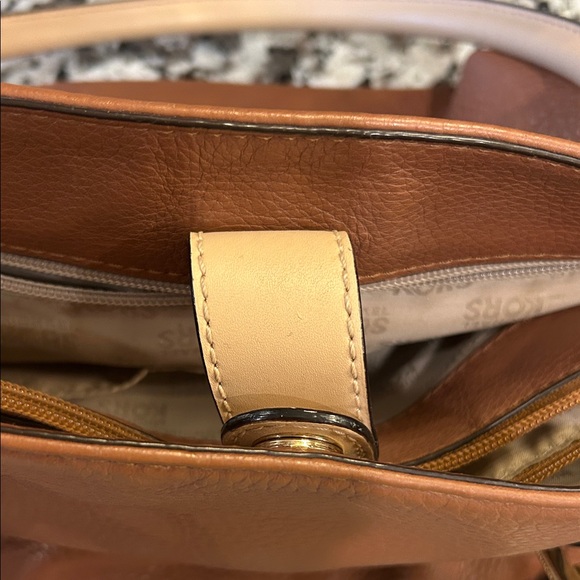 Michael Kors Tan and Cream Purse/Tote Early 2000s Vintage - Picture 10 of 12